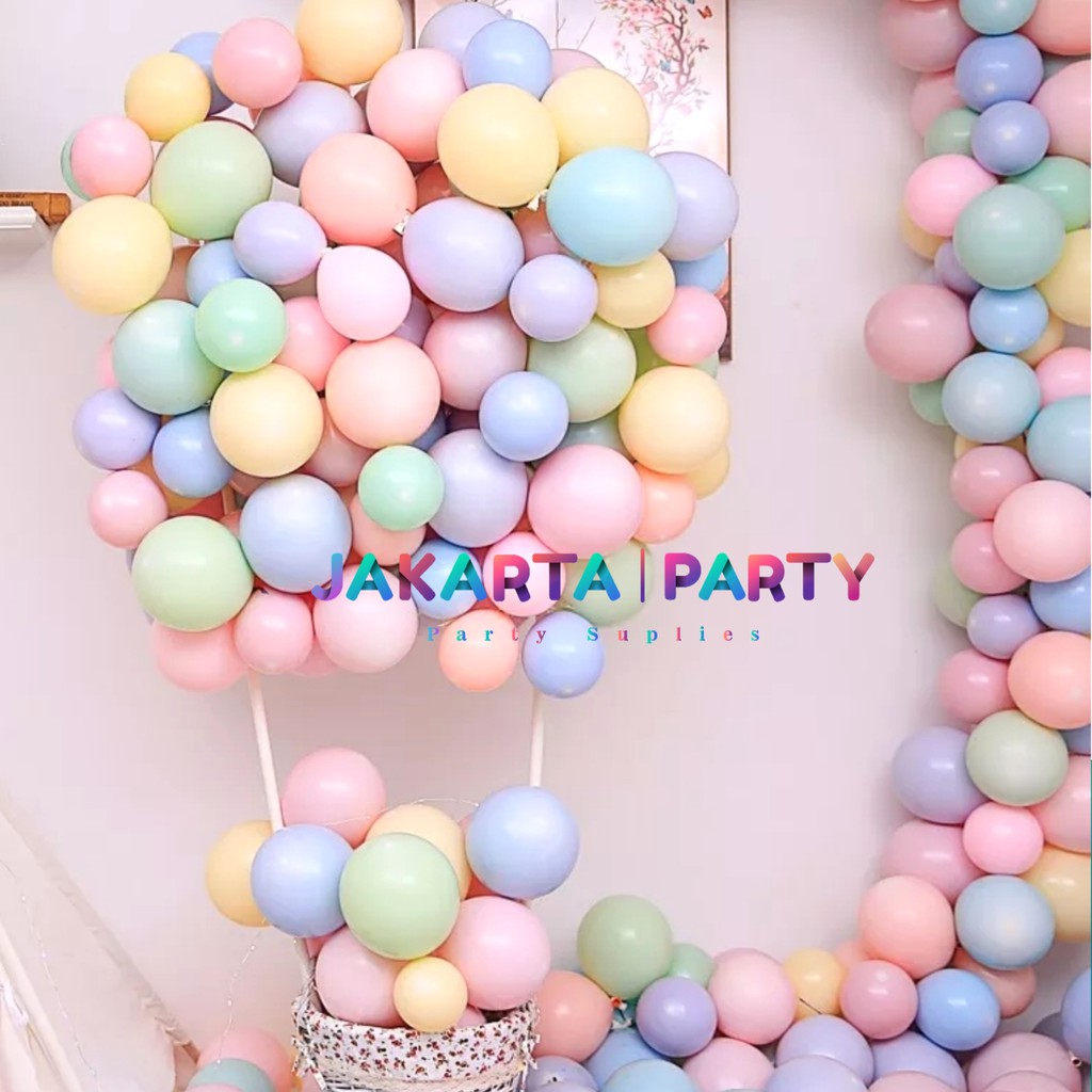 Balon Latex Macaron 5inch 1 Pack Isi 100 Pcs / Balon Pastel Per Pack