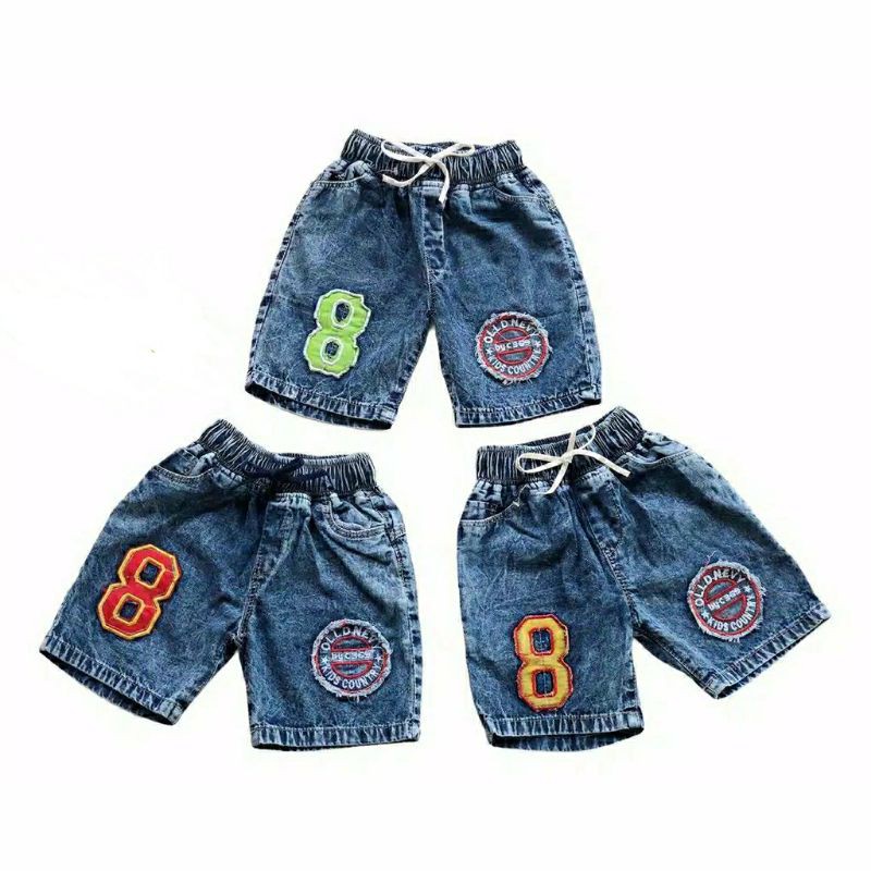 SHORT JEANS ANAK RIPPED MOTIP