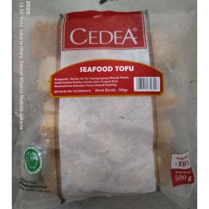 

CEDEA SEAFOOD TAHU 500 GR