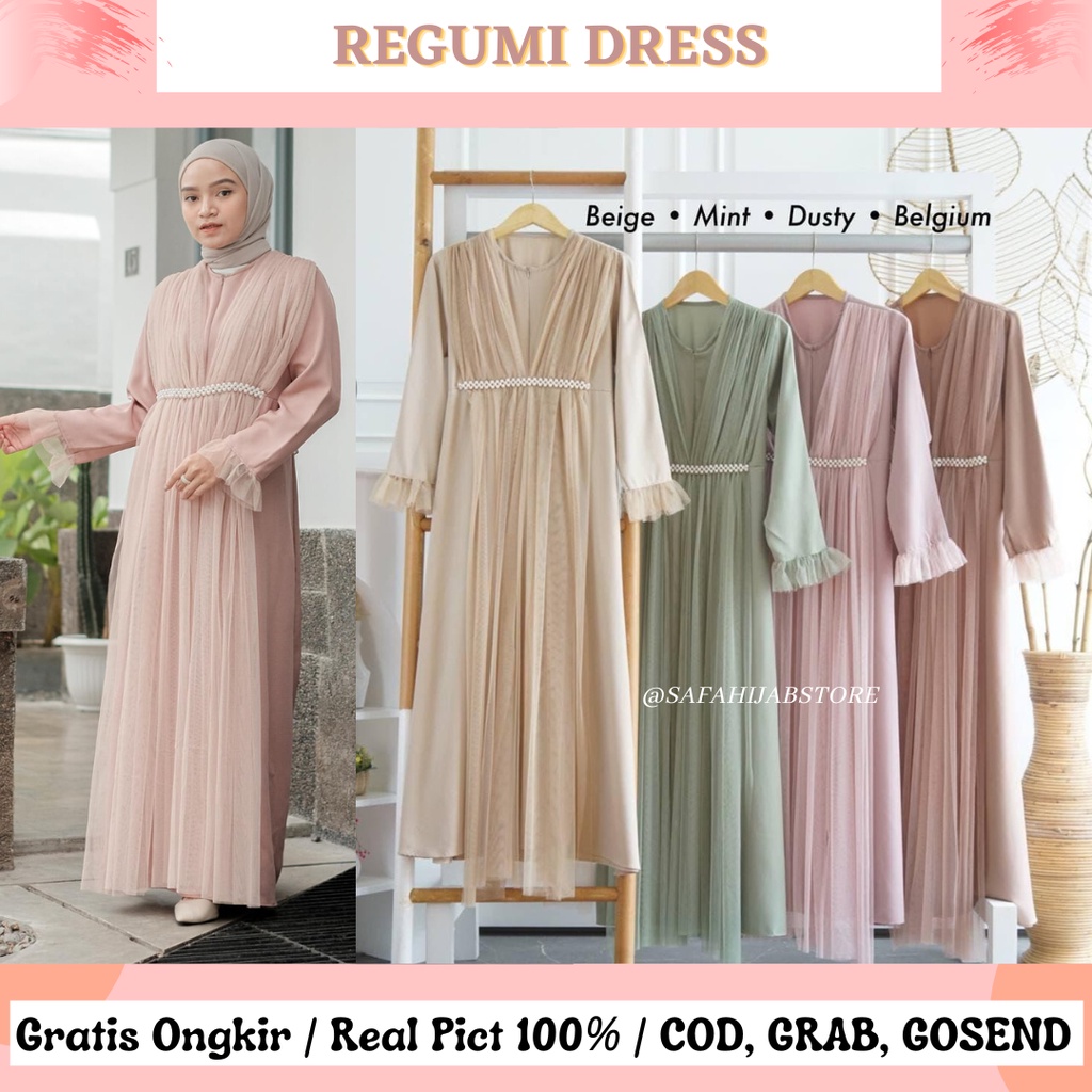 REGUMI DRESS LD 100&amp;110 / DRESS LEBARAN / DRESS PESTA / DRESS KONDANGAN / SERAGAMAN / BRIDESMAID