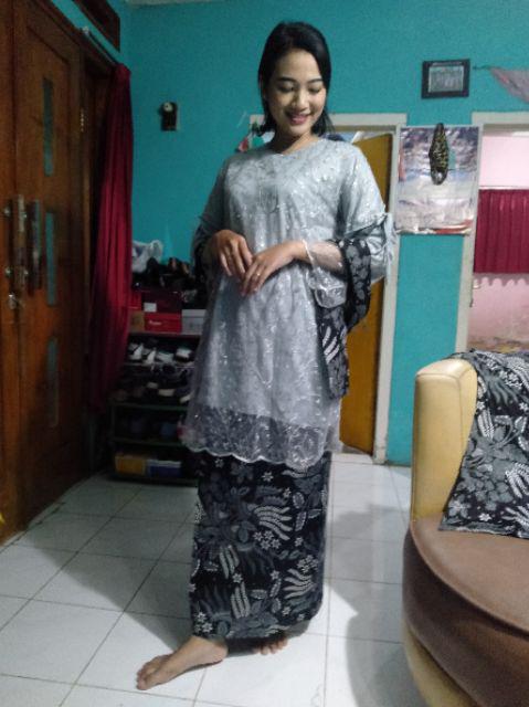 Maura Couple - Sania Ruffle Batik Couple Ori Ndoro Jowi Garansi Termurah Shopee - Batik Modern Solo