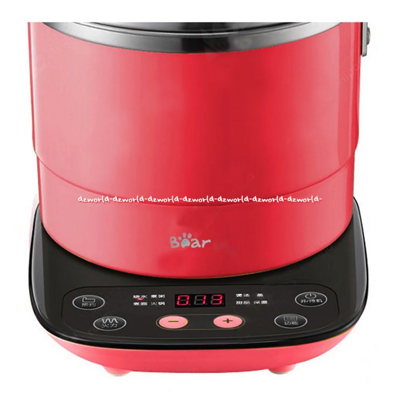 Bear 1.2L Soup Kettle Soup Maker Cooker Kompor Pembuat Sup Sop 1.21L Pink