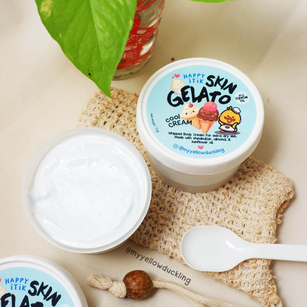 Cool Peppermint SKIN GELATO handmade natural body lotion murah body shop kulit kering sensitif gift