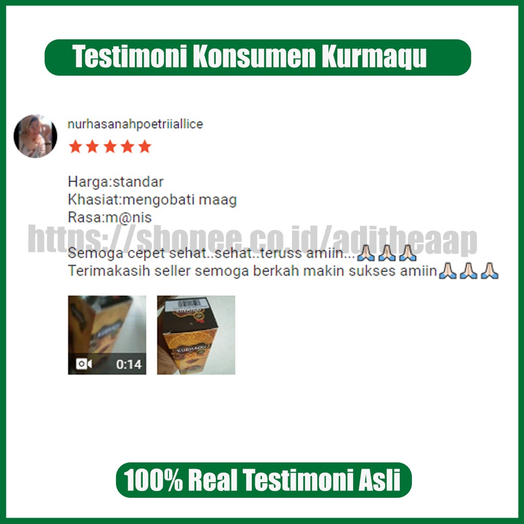 OBAT HERBAL Maag Kronis Gerd Asam Lambung Tinggi KURMAQU SARI KURMA DAN MADU ASLI-1