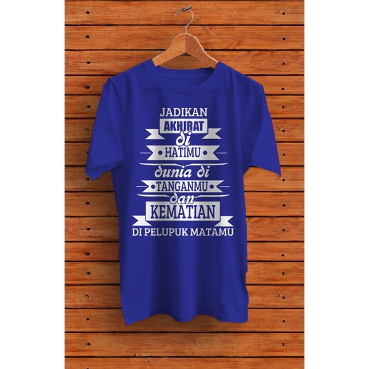 baju kaos dakwah islami pria wanita warna hitam Terbaru / GALETHA baju Dakwah Jadikan akhirat dihati