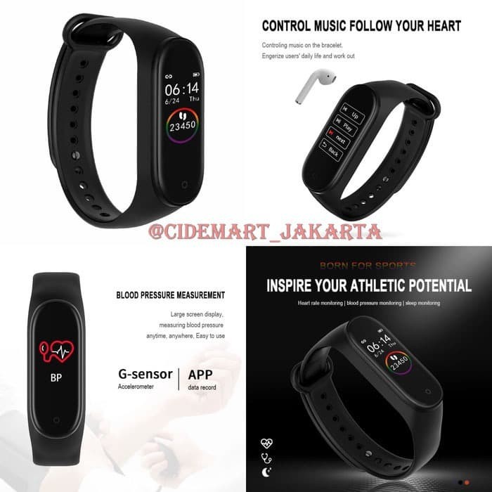 SMARTWATCH M4 / SMARTBAND M4 bracelet SMART WATCH JAM TANGAN MI BAND 4