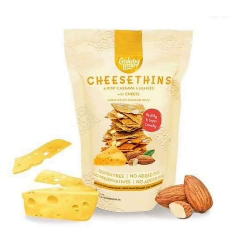 

Cheesethins Chrisp Cassava Cookies With Cheese 100 gr Kukis Krispi Dengan Keju Healthy and Super Crunchy