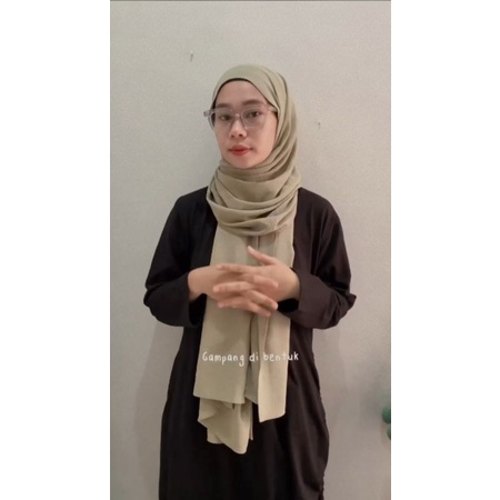 Pashmina Airflow Crinkle Premium 200x75 Syar'i Nami Shawl SALE NOW! GET IT FAST-1