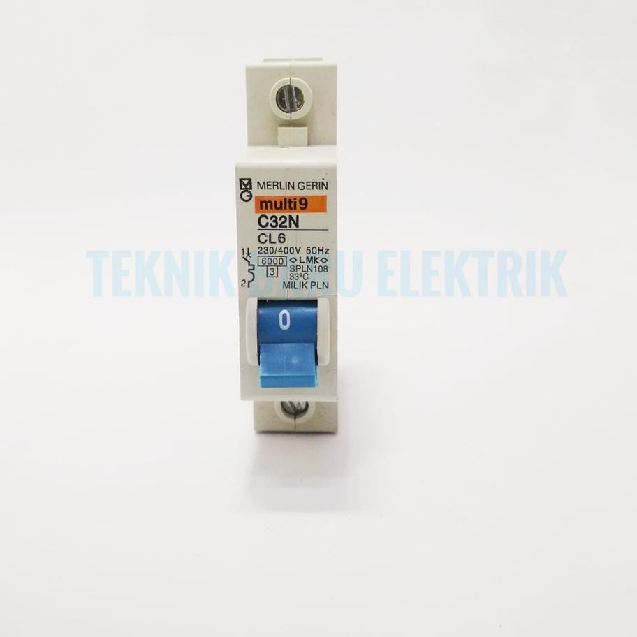 ℵ READY STOCK MCB MULTI9 6A 6 AMPERE MERLIN GERIN PLN 1300W CL6 SPLN BREKER