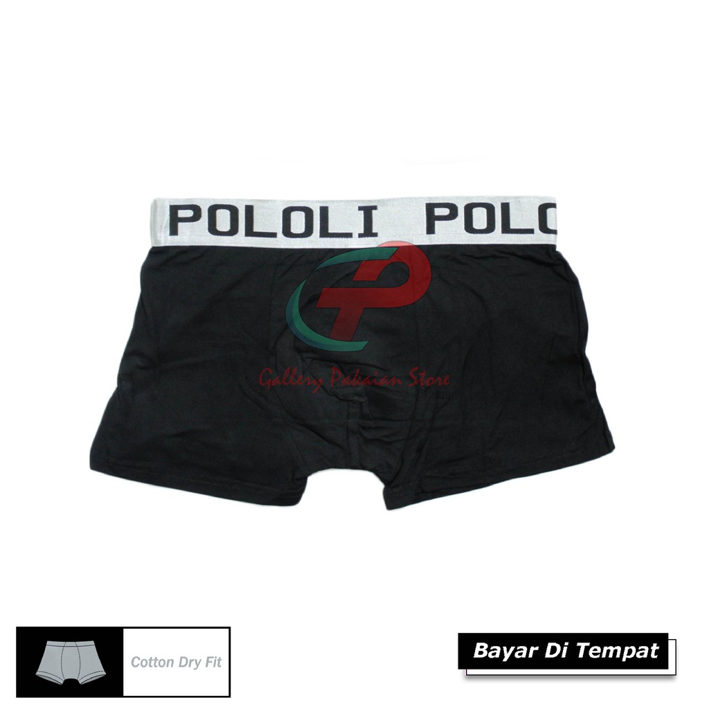 CELANA DALAM BOXER MURAH 1 BOX ISI 3 PCS POLOLI BOXER DEWASA CELANA BOXER SPORT