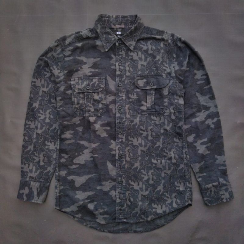 Flanel Uniqlo Camo SecondThrift