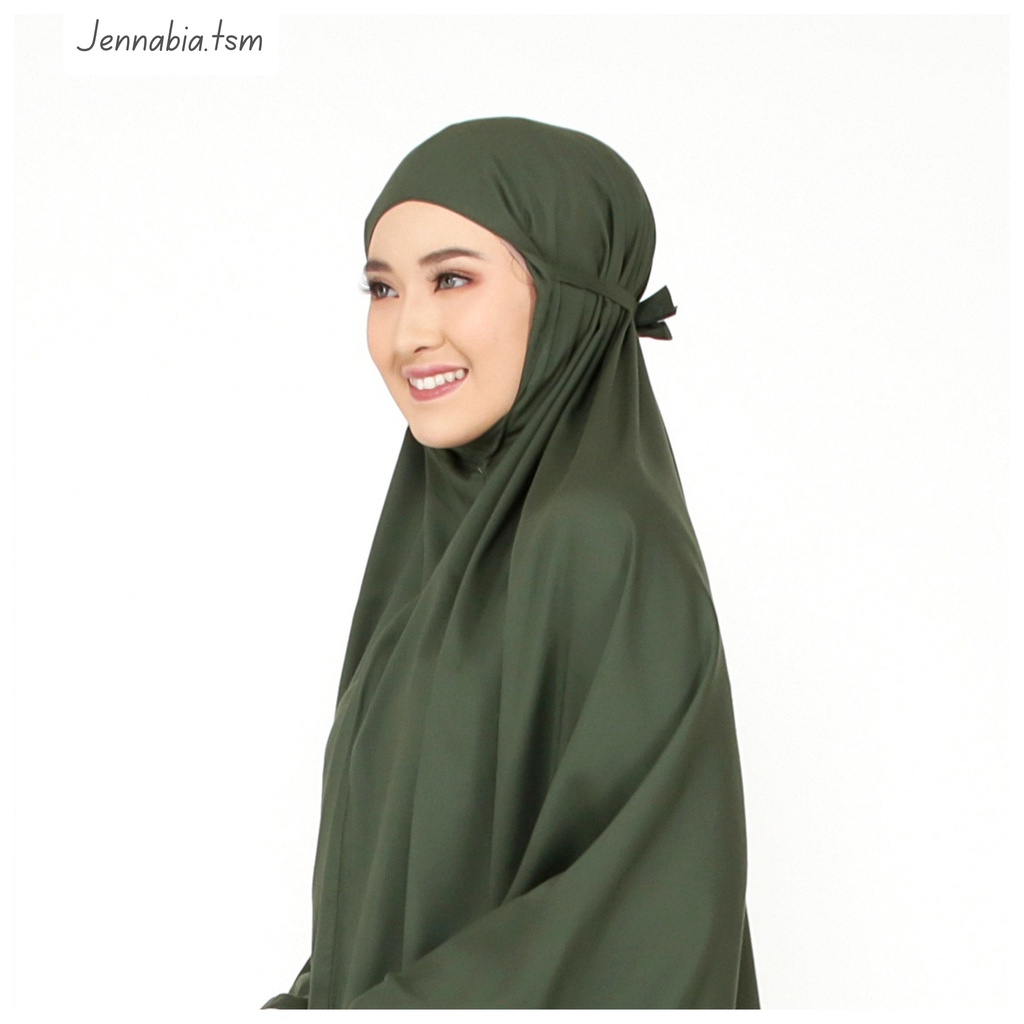 JENNABIA - Mukena Dewasa Polos Katun Premium Traveling Murah