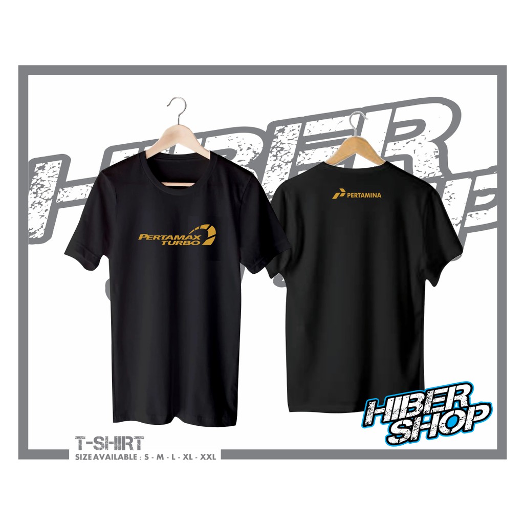 KAOS / BAJU / T-SHIRT DISTRO PERTAMINA PERTAMAX TURBO LOGO MURAH KEREN PRIA WANITA - HIBER SHOP