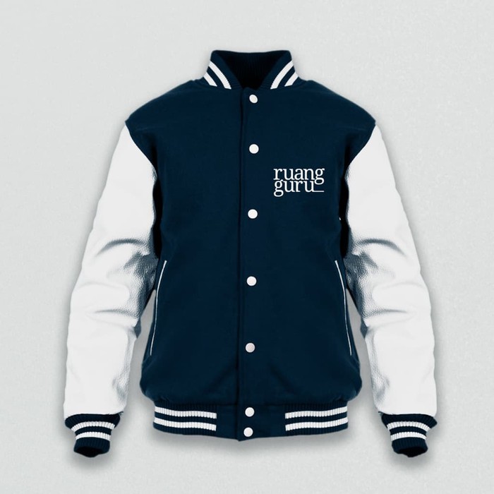 JAKET VARSITY RUANG GURU BIMBEL DISTRO FASHION BASEBALL JUMPER MURAH
