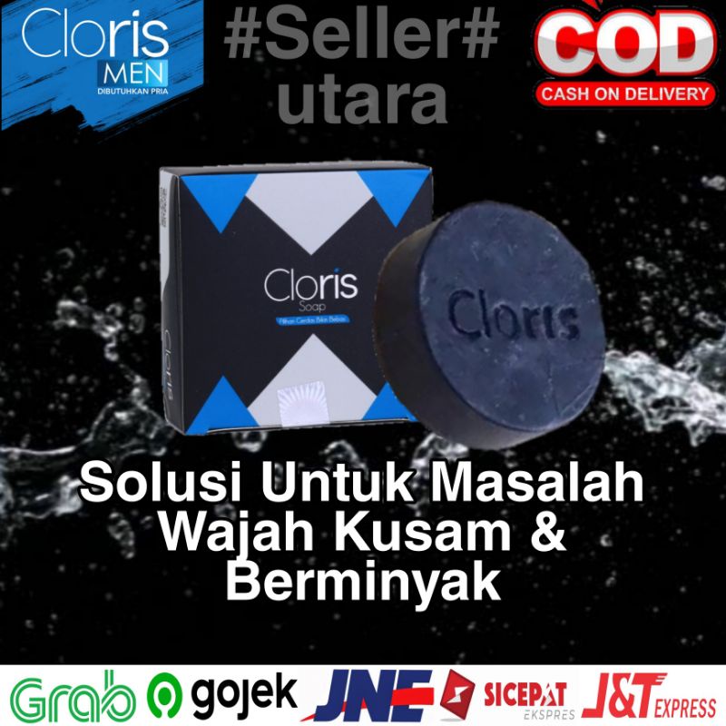 ClorisMen Soap / Sabun Wajah Pria / Obat jerawat / Sabun Muka / Sabun Pria dan Wanita / Sabun Komedo