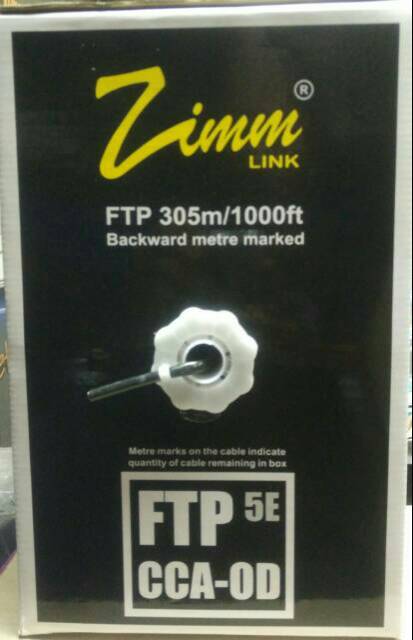 Kabel STP/FTP Cat5e Zimmlink STP Cat5e Outdoor CCA OD Zimm LINK Double Jacket