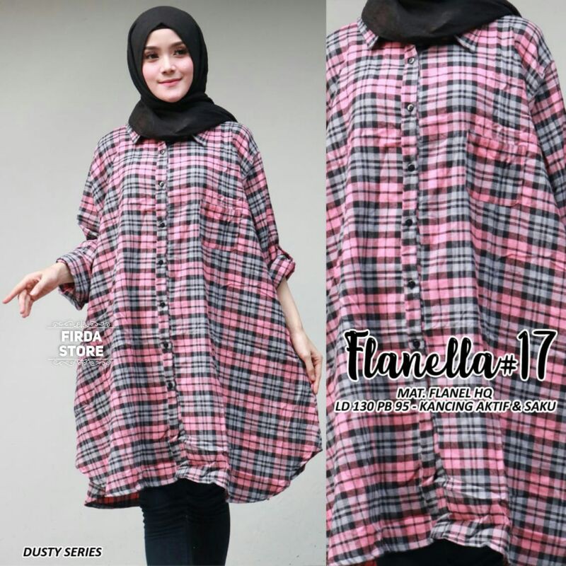 Flanella tunik jumbo LD130
