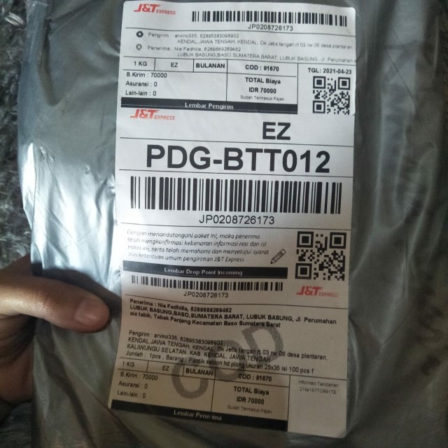 Plastik Sablon Hd Plong Ukuran 25x35 Isi 100 Pcs Free Desain