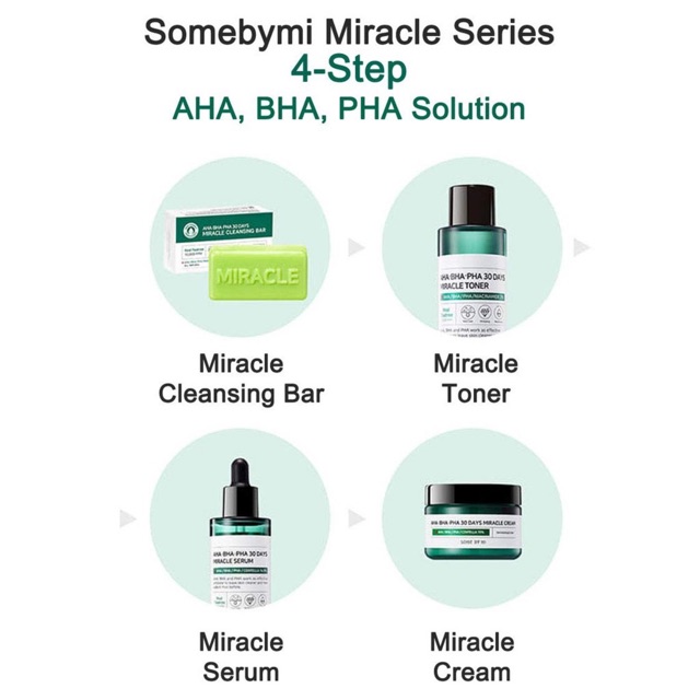 Image of SOME BY MI AHA.BHA.PHA 30 Days Miracle Mini Starter Kit | Miracle Solution Kit #5