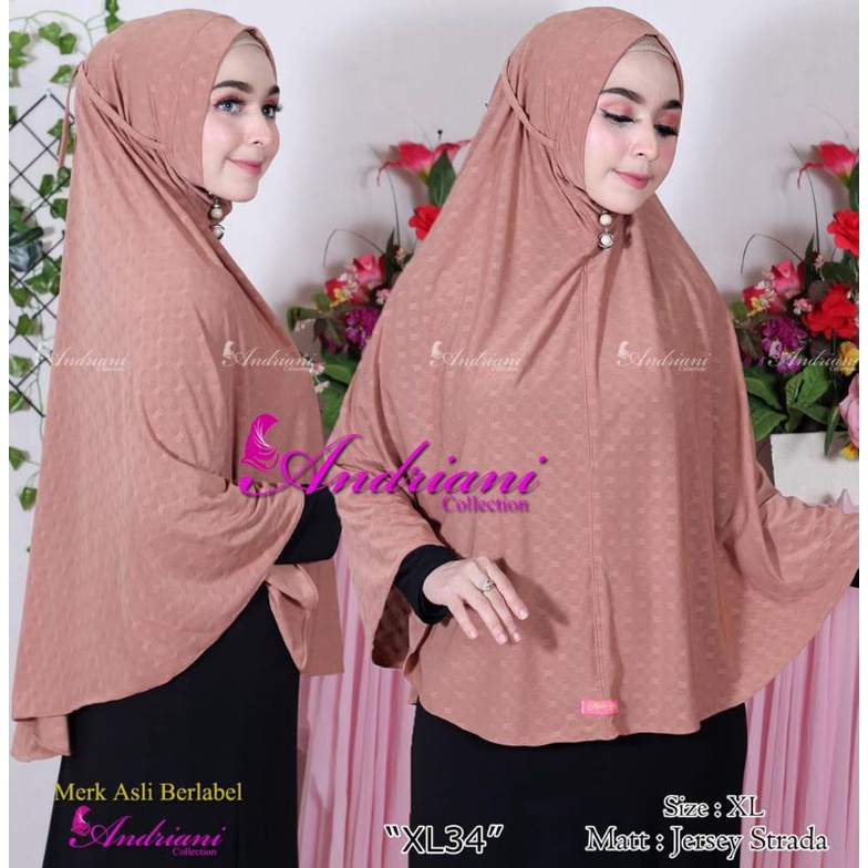 hijab Andriani non pad XL Jersey strada