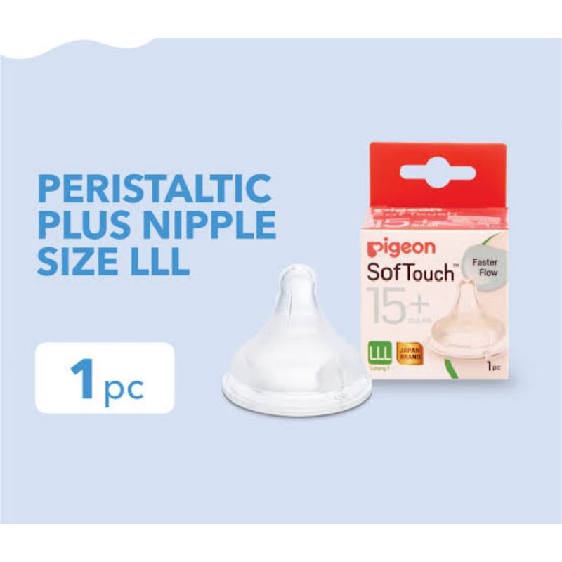 PIGEON PERISTALTIC PLUS NIPPLE 1 BOX LLL / PR020238