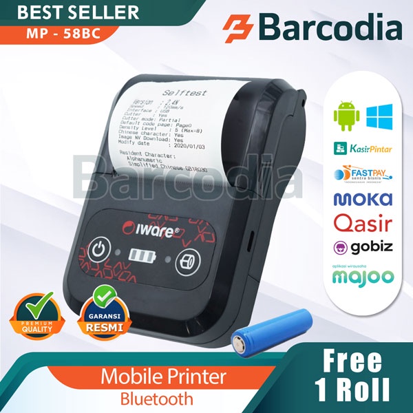 Mobile Printer Bluetooth Hp Android 58mm - Printer PPOB Kasir Kertas Thermal 58mm
