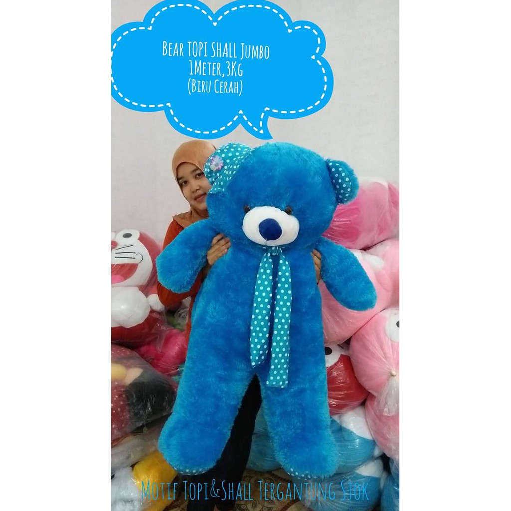  Boneka  Teddy  Bear  Besar Warna Biru  Ide Perpaduan Warna