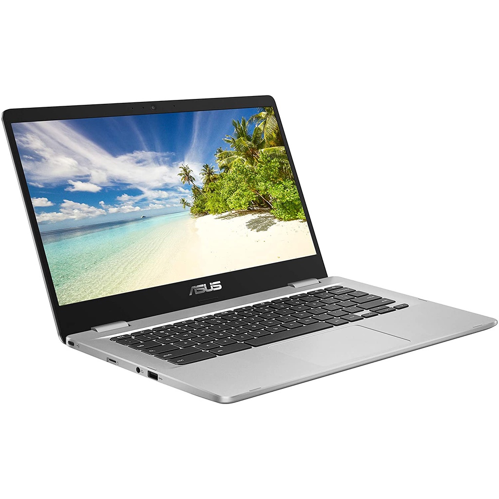 LAPTOP MURAH ASUS CHROMEBOOK C423NA INTEL N3350 4GB 64GB 128GB 14 HD SILVER