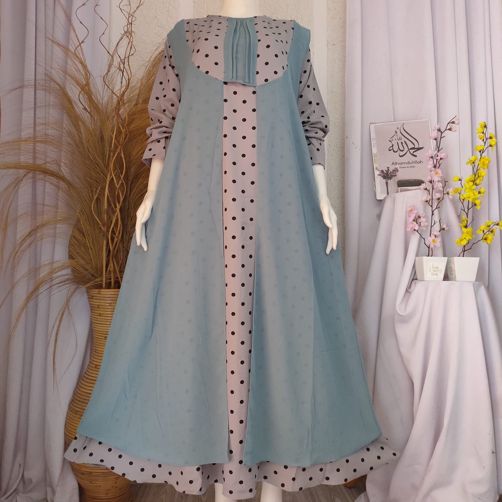 GAMIS SET ROMPI MATT SHAKILA PREMIUM SUPER ADEM & LEMBUT TERBARU/GAMIS SET ROMPI MATT SHAKILA TERLAR