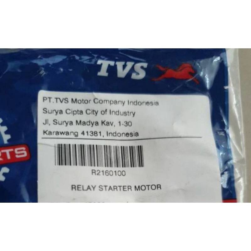 Bendik Neo/Rockz/Dazz/Tormax Only TVS ( Relay Starter Motor )