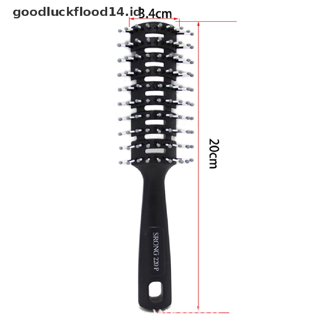 [OOID] 1Pc Fashion Men Hair Brush Ceramic Iron Round Comb Barber Dressing Salon Styling ID