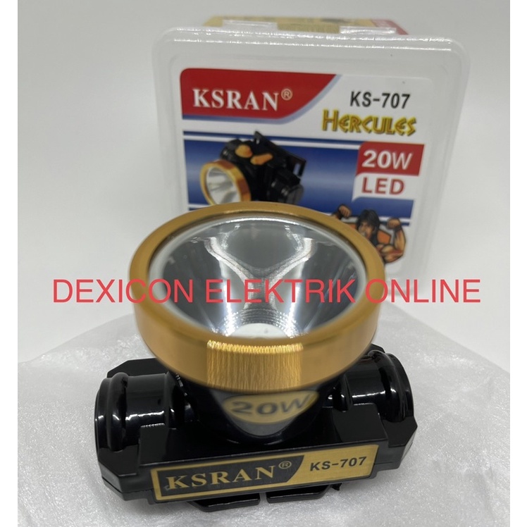 senter kepala 20 watt/led headlight/lampu led senter kepala/senter led putih/senter led/lampu led/bohlam led