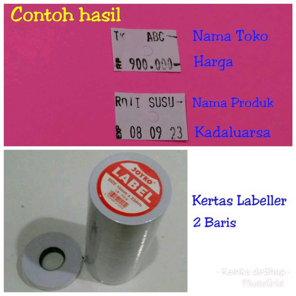 

Unik Eceran isi kertas alat cetak label harga bandrol 2 baris PRICE LABELLER 10 Terlaris