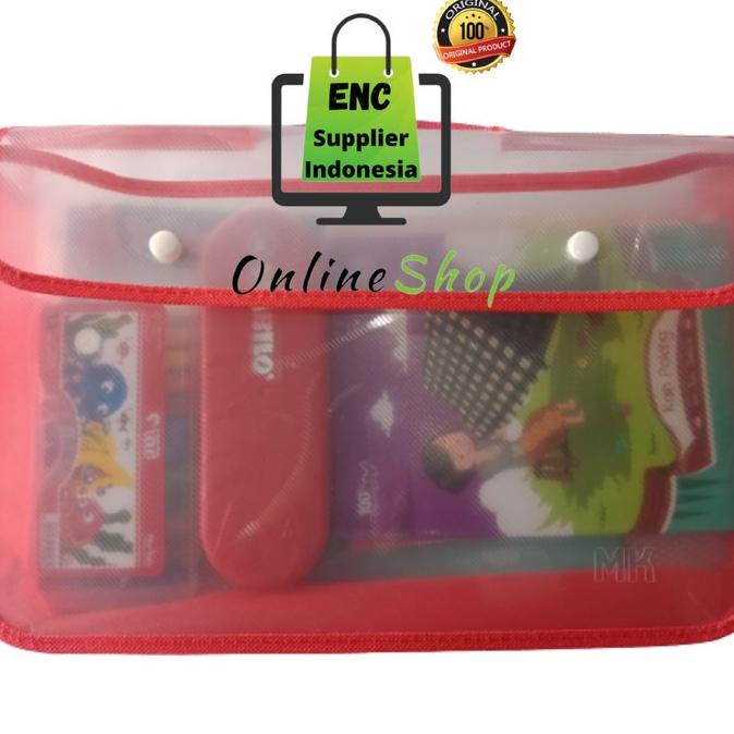 

Best Enc - Paket Sekolah 1 Tas School Bag Alat Tulis Lengkap Per Set
