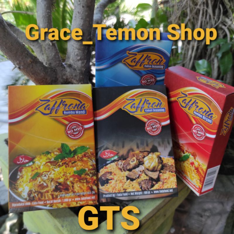 

Zaffrona Bumbu Instant Masakan Arab Timur Tengah Mandi Biryani Kabsah Kabuli