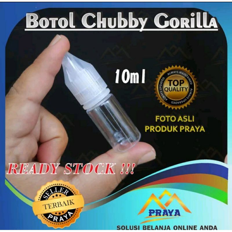 100pcs botol chubby gorilla 10ml 10 ml unicorn