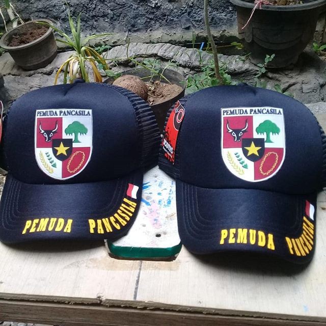 TOPI PEMUDA PANCASILA TOPI JARING TRUCKER ORMAS PP