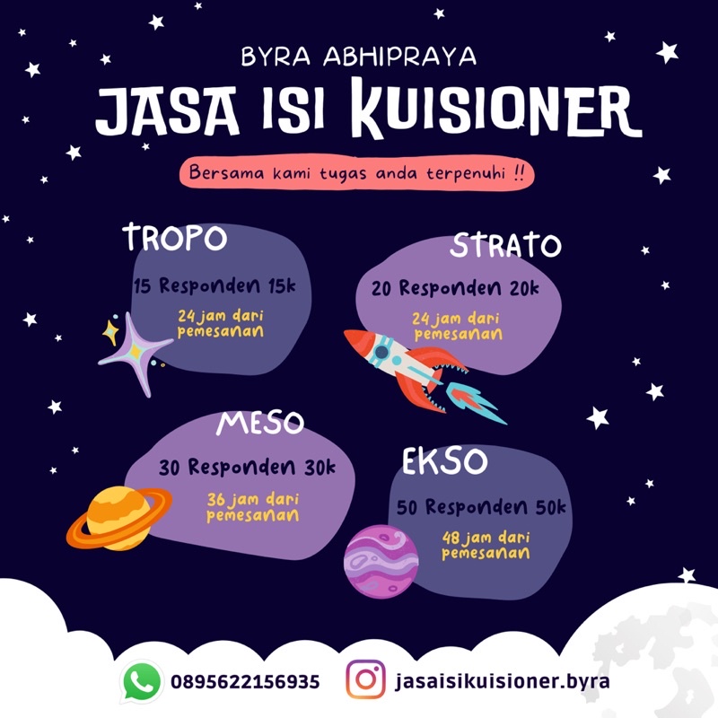 Jasa Isi Kuesioner | Kuisioner | Jasa Responden | Isi Survey | Survei