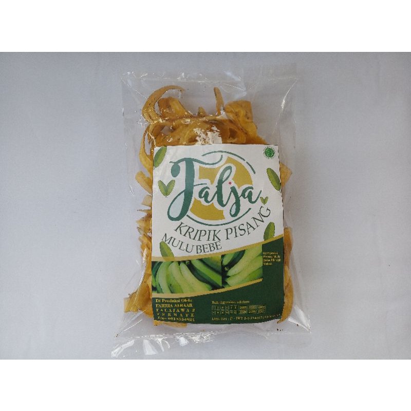 

Falja Keripik Pisang Mulu Bebe Khas Ternate Maluku Utara Original (asin-manis) 90g