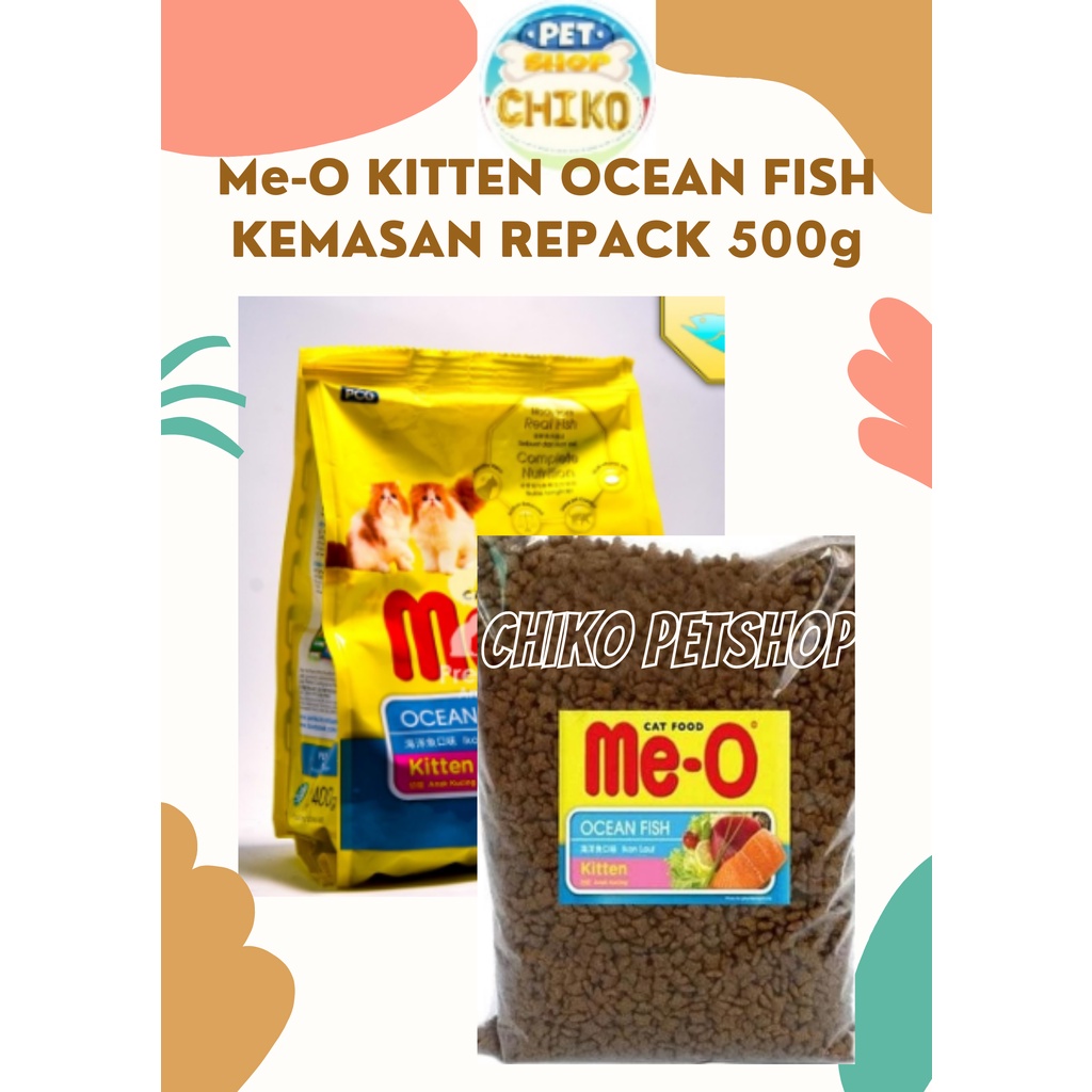 Makanan Kucing ME-O KITTEN OCEAN FISH Kemasan 500gr | MEO KITTEN 500 gr