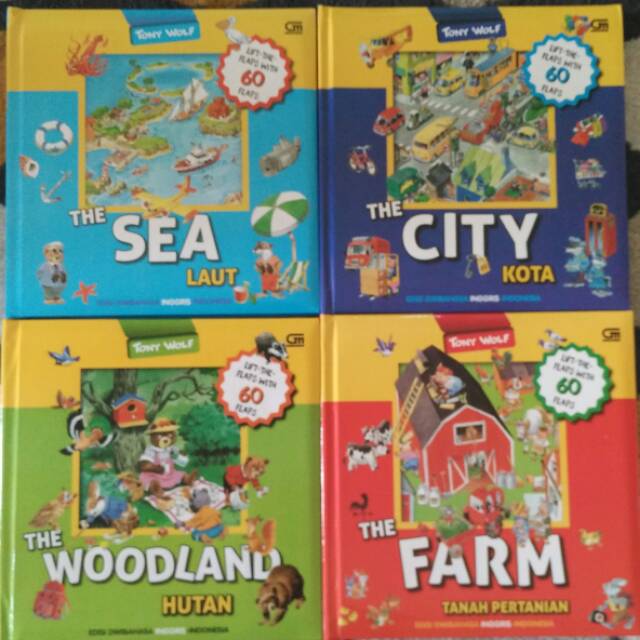 TAKE ALL buku anak Tony Wolf bilingual lift the flap. buku anak import. buku bbw.