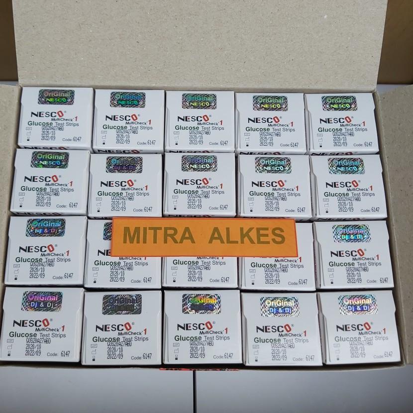 Strip GulaDarah Nesco Blood Glucosa. Stik Gula Darah Nesco. Stik Glucosa Nesco. Strip Gula NESCO