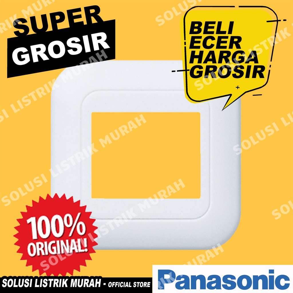 Panasonic Frame Kosong Untuk Saklar Seri 1 Gang 2 Device