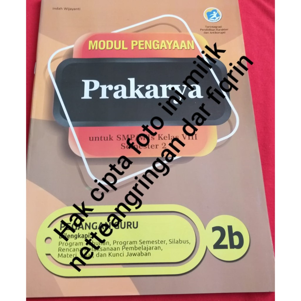 Buku Pegangan Guru SMP K13 Prakarya Semester 2 revisi 2018 kelas 7 8 9 kartika-1