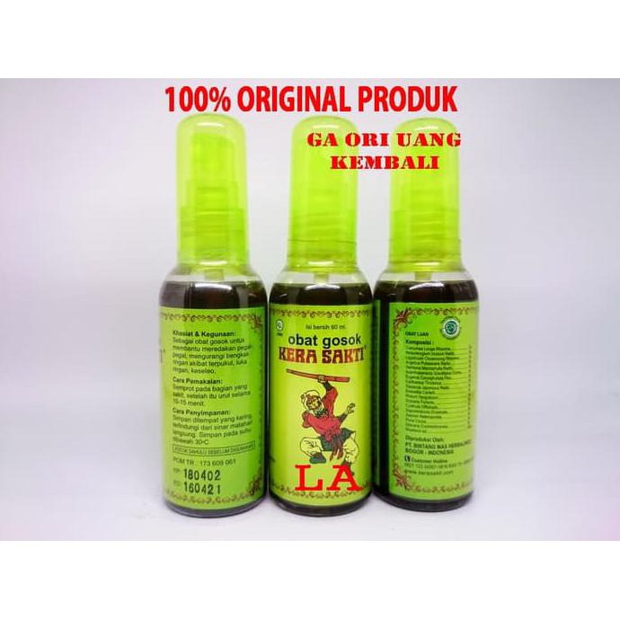 Joss Obat Gosok Cap Kera Sakti - Untuk Membantu Meredakan Nyeri Otot Ampuh