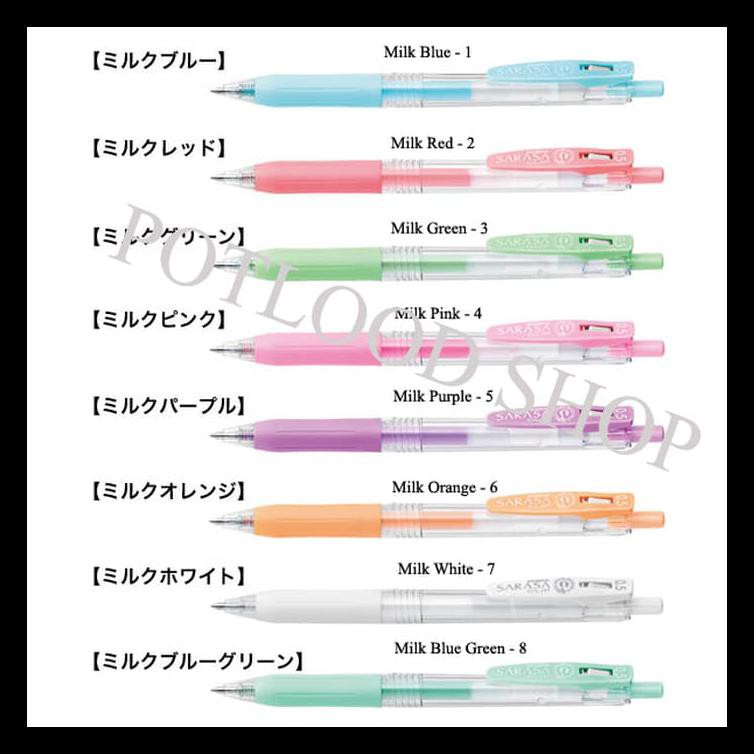

Pulpen Gel Sarasa Clip Zebra Milk Colours - 0.5 Mm - Merah Muda Terjamin