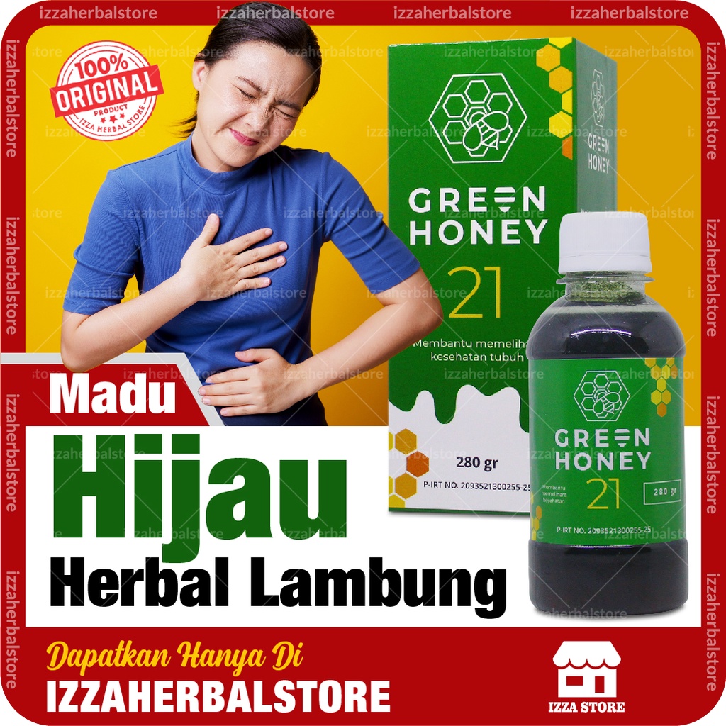 MADU HIJAU HERBAL LAMBUNG Green Honey 21 280gram Obat Lambung Kronis Paling Ampuh ORIGINAL