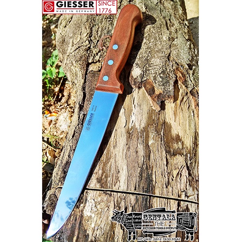 PISAU SEMBELIH 18CM GIESSER STICKING KNIFE BUBINGA WOOD