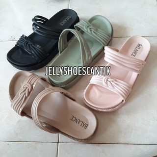 Sandal Wedges Wanita Sendal Jelly 1604 Tinggi 3.5cm Merk Balance