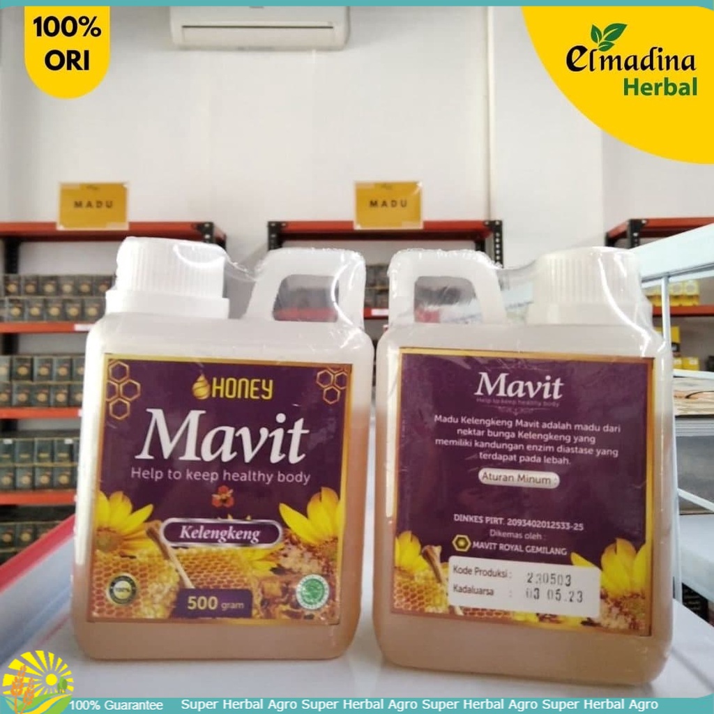 

Sedia MAVIT Kelengkeng / Madu asli murni 100% kemasan 500gr